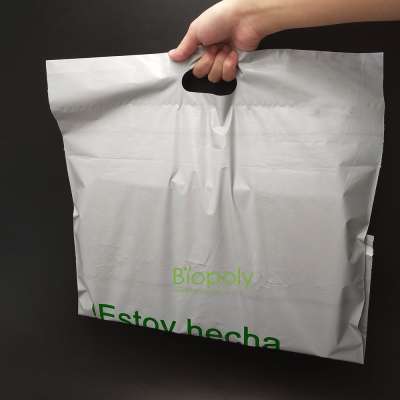 Biodegradable shipping bag compostable mailing courier bag with handle