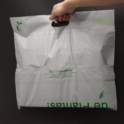 100% Compostable biodegradable mailing courier bag with handle