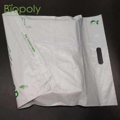 Biopoly Compostable Courier Mailing Carrier Bag Biodegradable Mailer Handle Bags