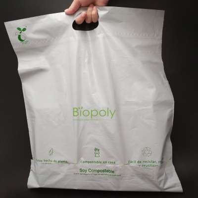 Biodegradable shipping bag compostable mailing courier bags with handle